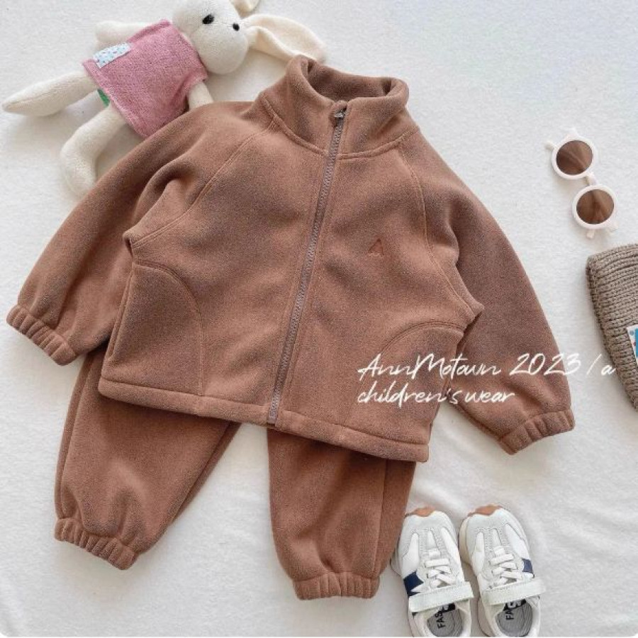 Костюм детский флисовый арт КД268, цвет: кофе