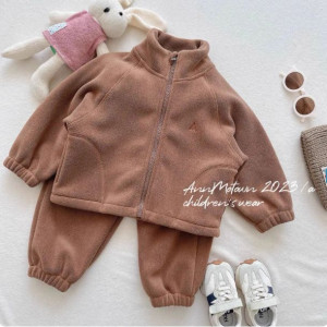 Костюм детский флисовый арт КД268, цвет: кофе