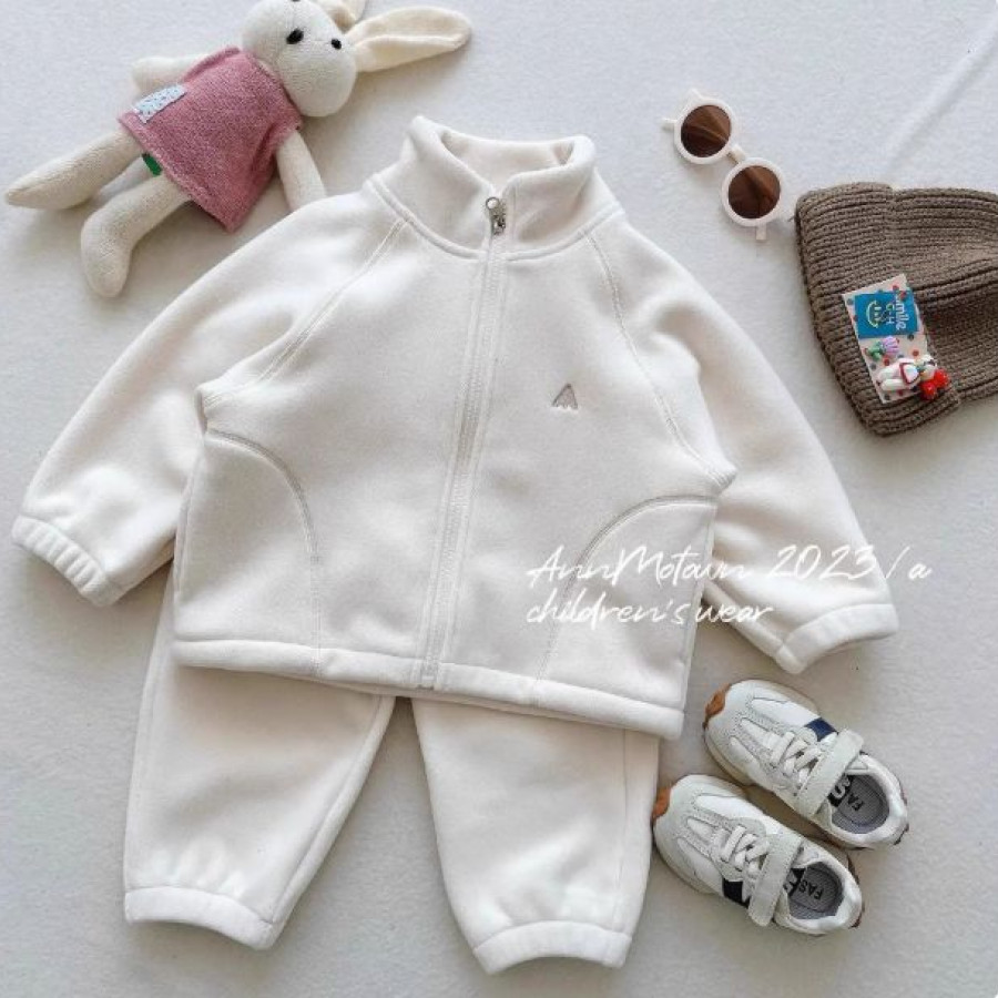 Костюм детский флисовый арт КД268, цвет: белый