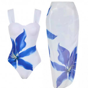 Купальник из 2 частей, арт КП19, цвет: синий