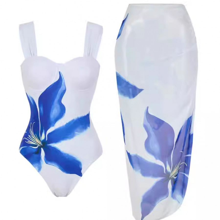 Купальник из 2 частей, арт КП19, цвет: синий