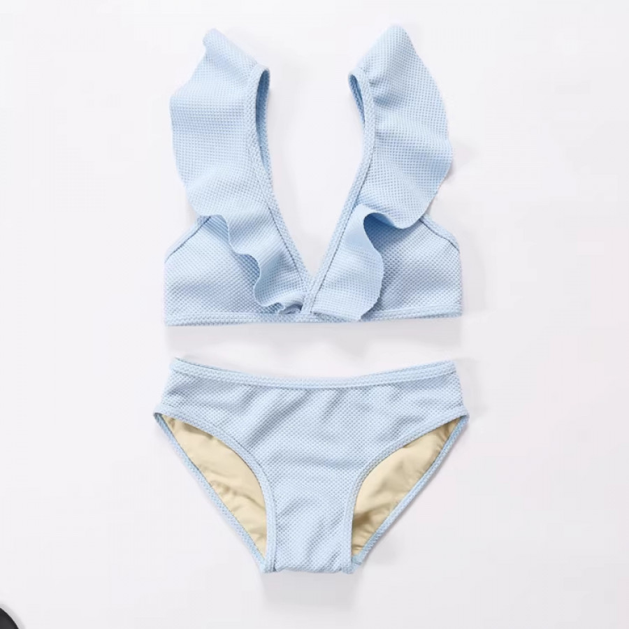 Купальник из 2 частей, арт КП20, цвет: голубой