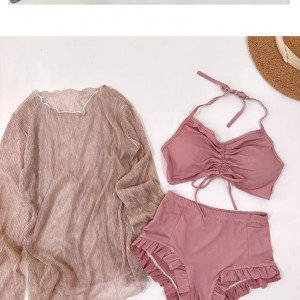 Купальник из 3 частей, арт КП21, цвет: розовый