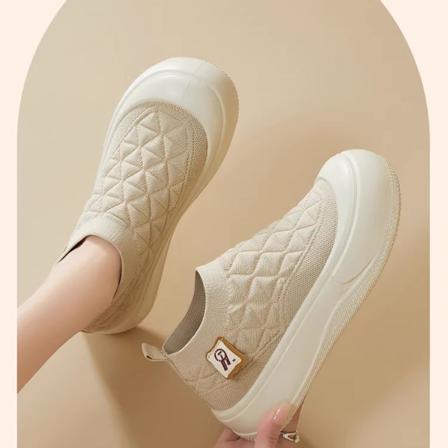 Мокасины женские арт ОБ325, цвет: бежевый