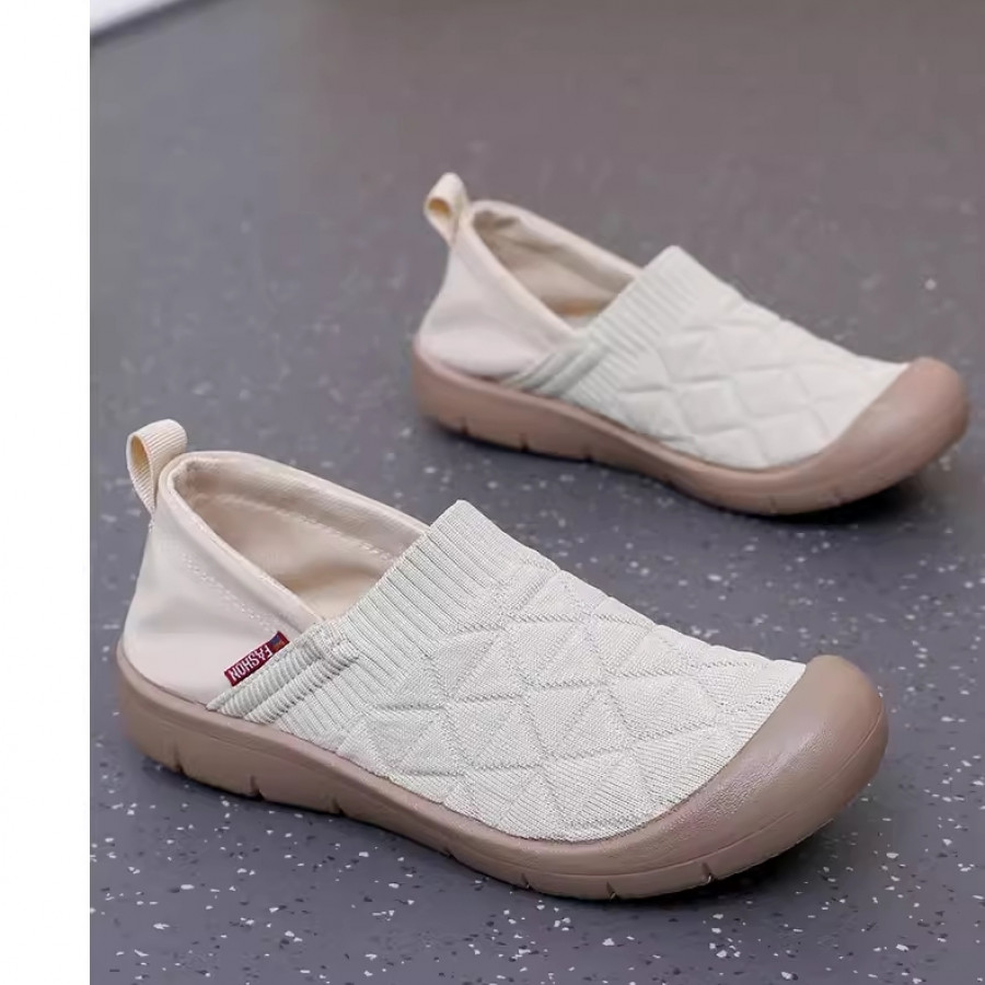 Мокасины женские арт ОБ326, цвет: бежевый