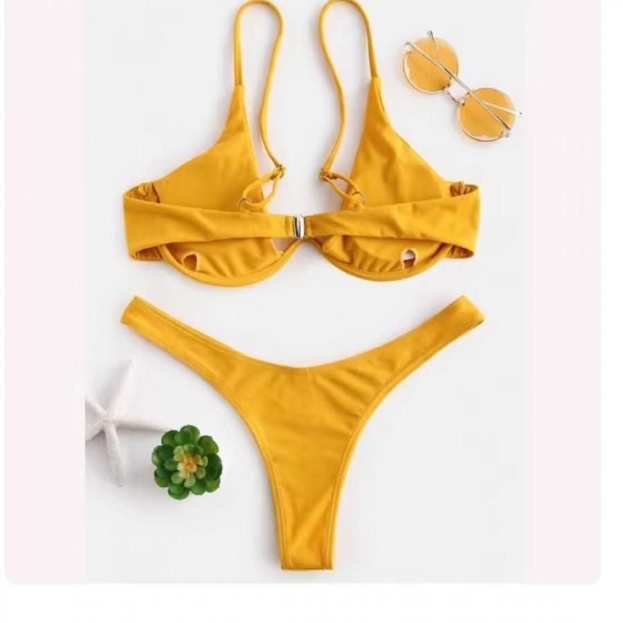 Купальник из 2 предметов, арт КП39, цвет: жёлтый