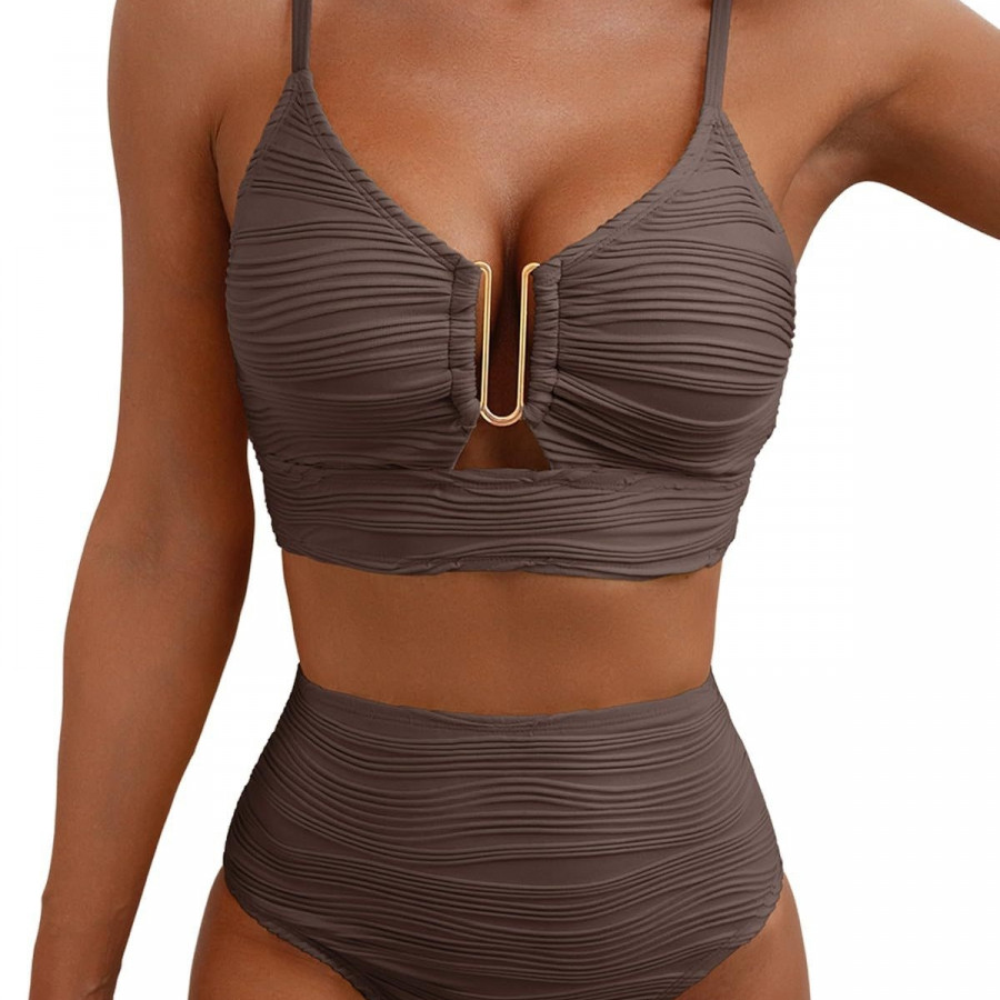 Купальник из 2 предметов, арт КП42, цвет: кофе