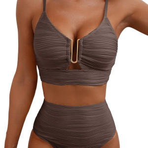 Купальник из 2 предметов, арт КП42, цвет: кофе