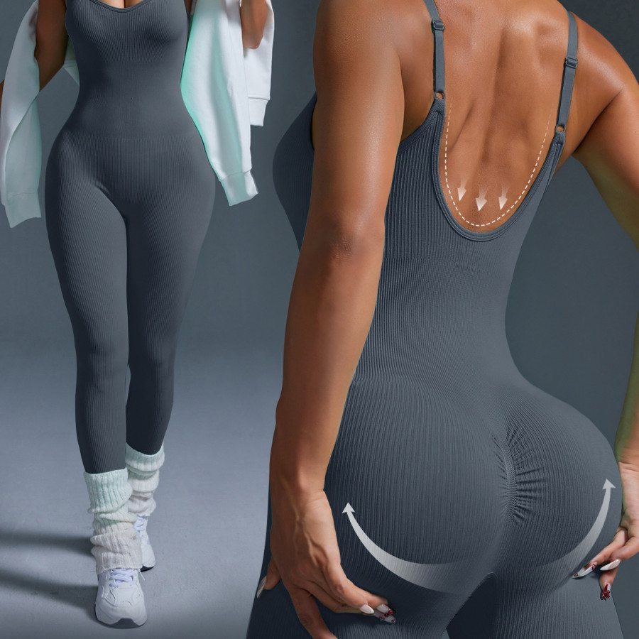 Комбинезон спортивный женский, арт ТП27, цвет: серый