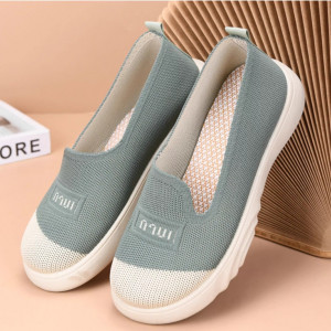 Мокасины женские арт ОБ330, цвет: зелёный