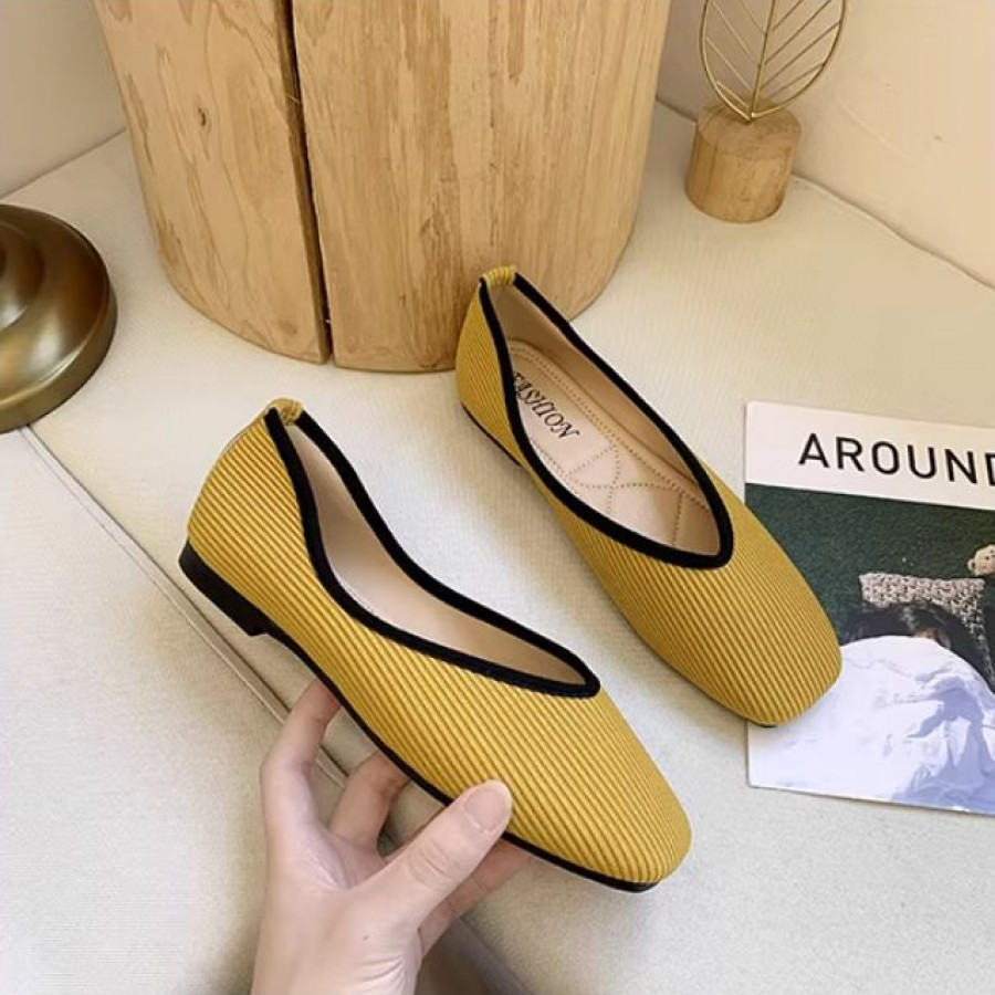 Туфли женские арт ОБ332, цвет: жёлтый