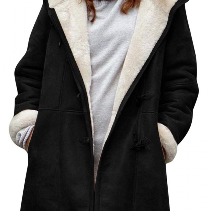 Пальто женское, арт НКЖ 1, цвет:чёрный до 5XL