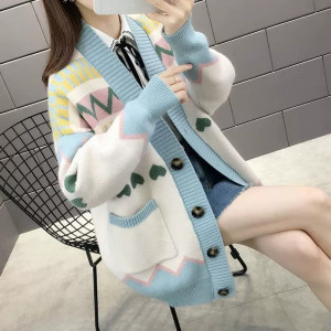 Кардиган  женский, арт КЖ499, цвет: голубой ОЦ